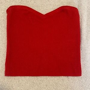 Red crop top xs